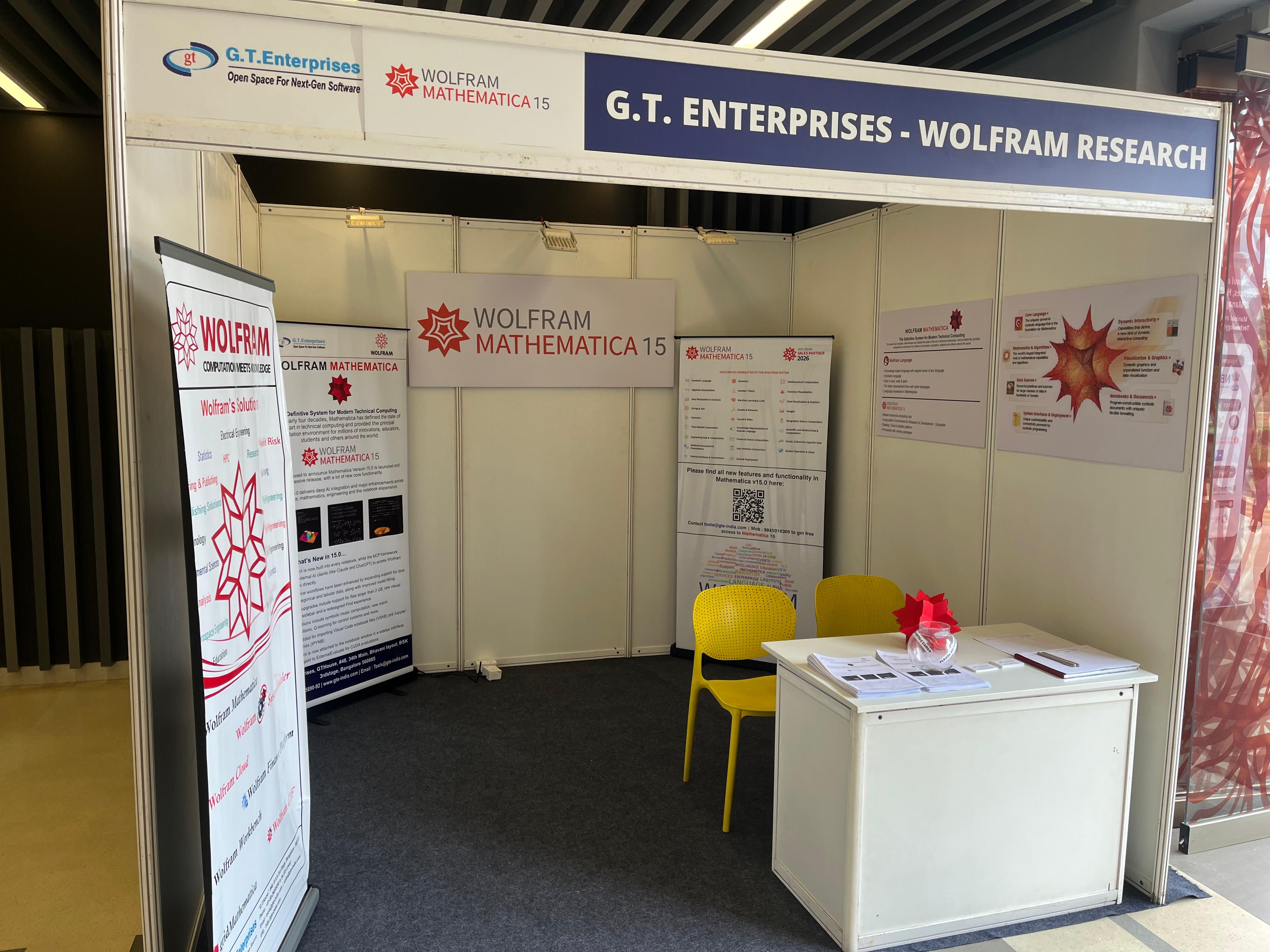 Visit GTE and Wolfram Research stall showcasing what’s new in Wolfram Mathematica 15 !