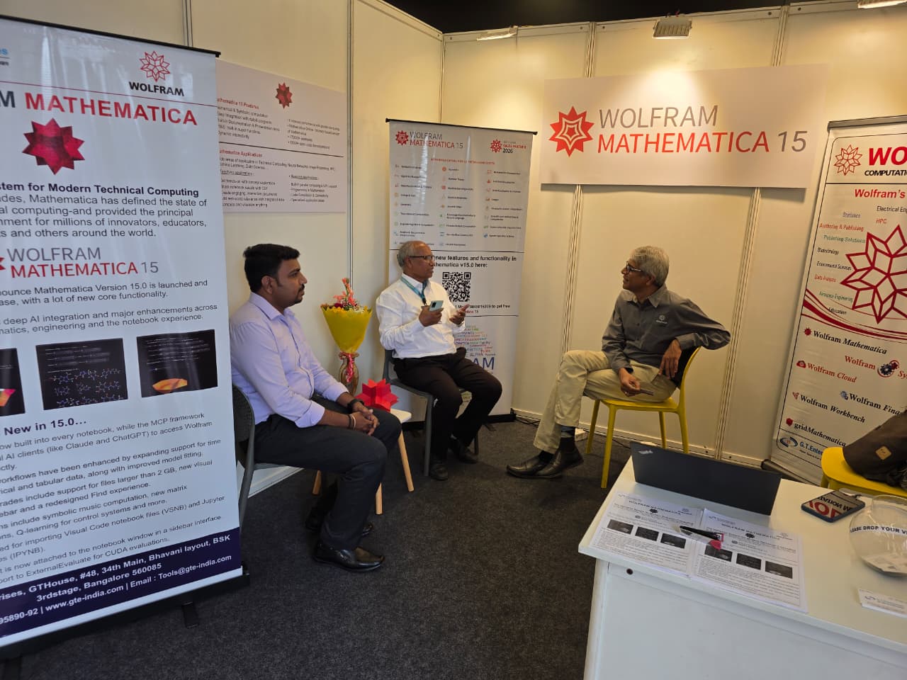 GTE and Wolfram Research stall showcasing what’s new in Wolfram Mathematica 15 !